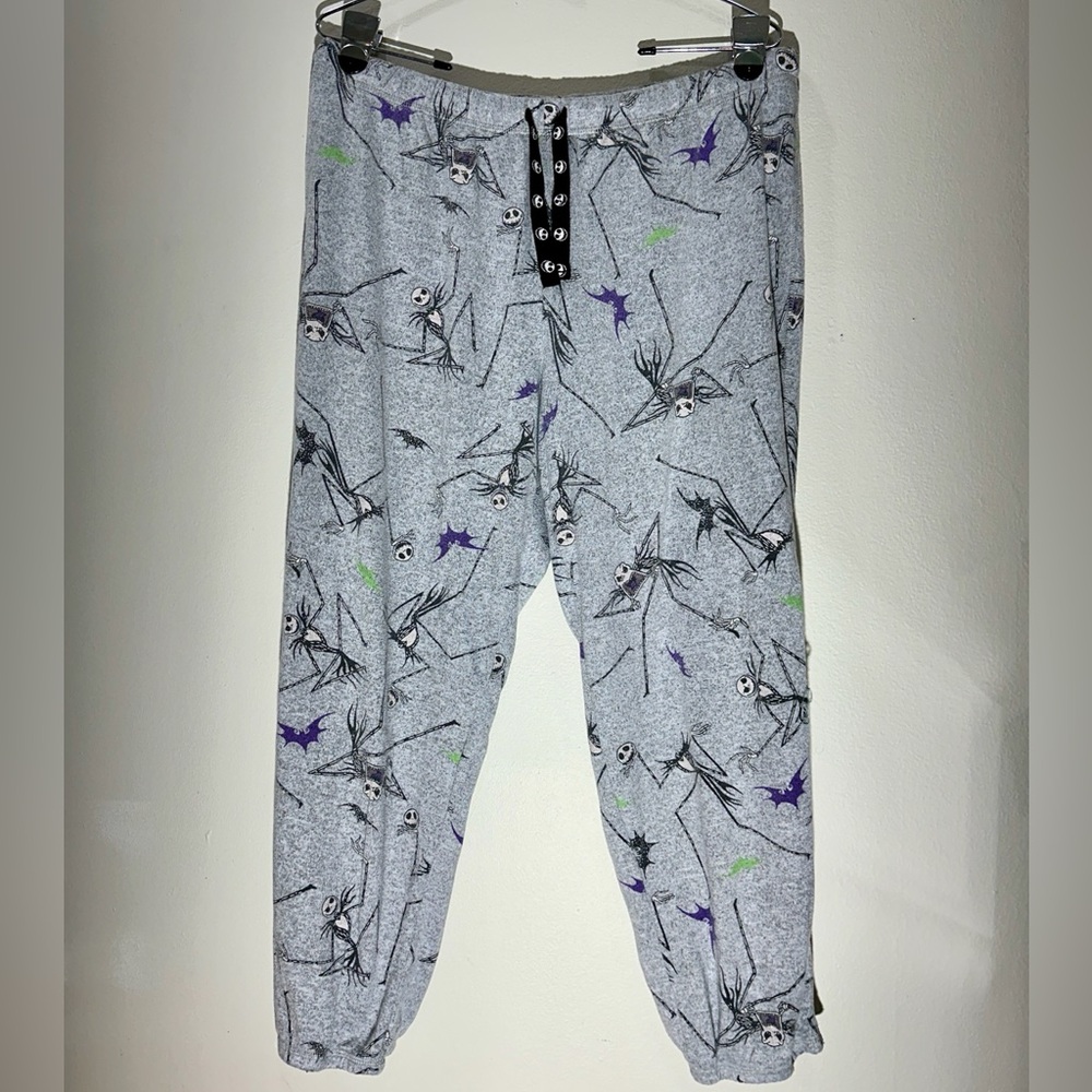 Disney Tim Burton's The Nightmare Before Christmas Lounge Pants Girls L 12/14